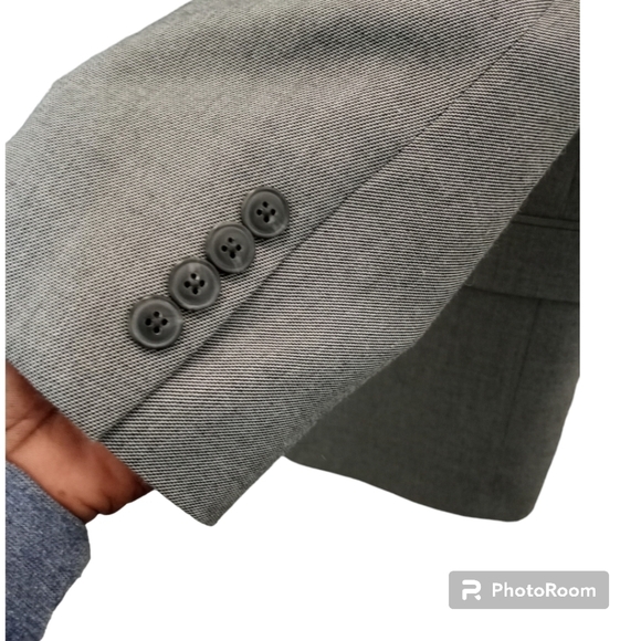 Saddlebred Gray Blazer Suit Jacket Coat Size 42L - Picture 3 of 13